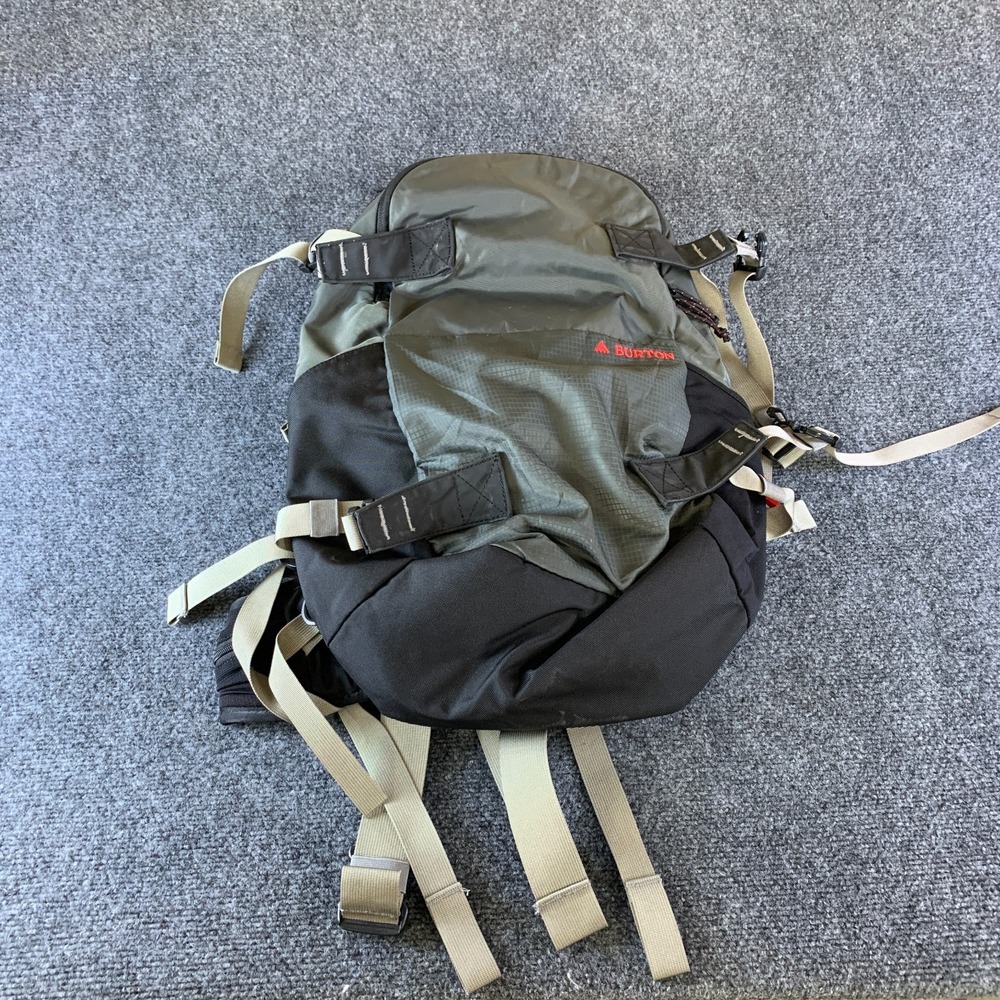 Burton Backpack Mens Gray Inner Pocket Laptop Sleeve Adjustable Shoulder Hiking